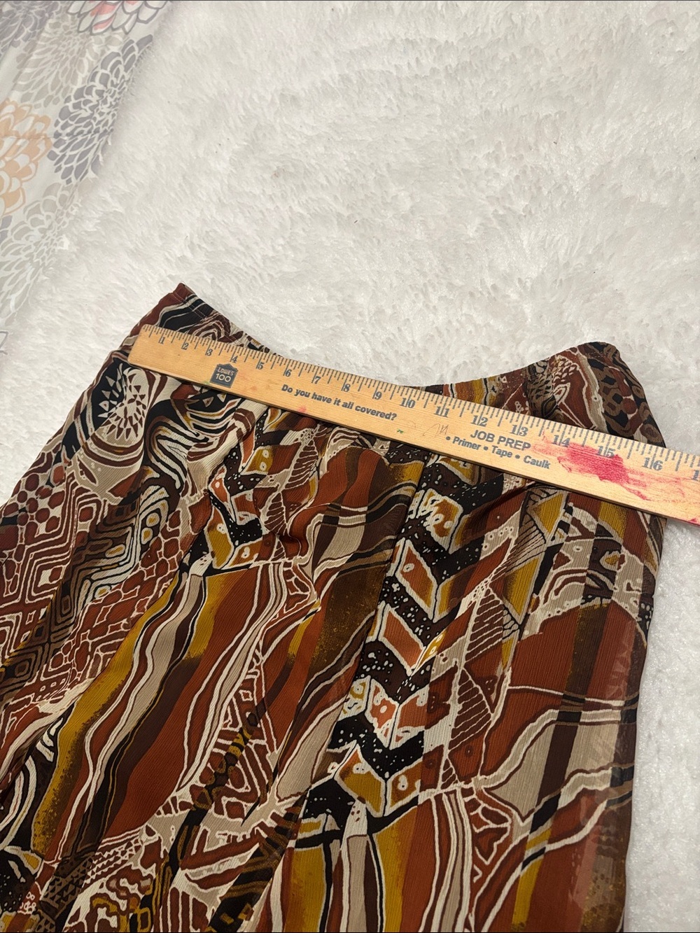 Ruby Rd. Brown Multi Printed Circle Skirt - Picture 5 of 7